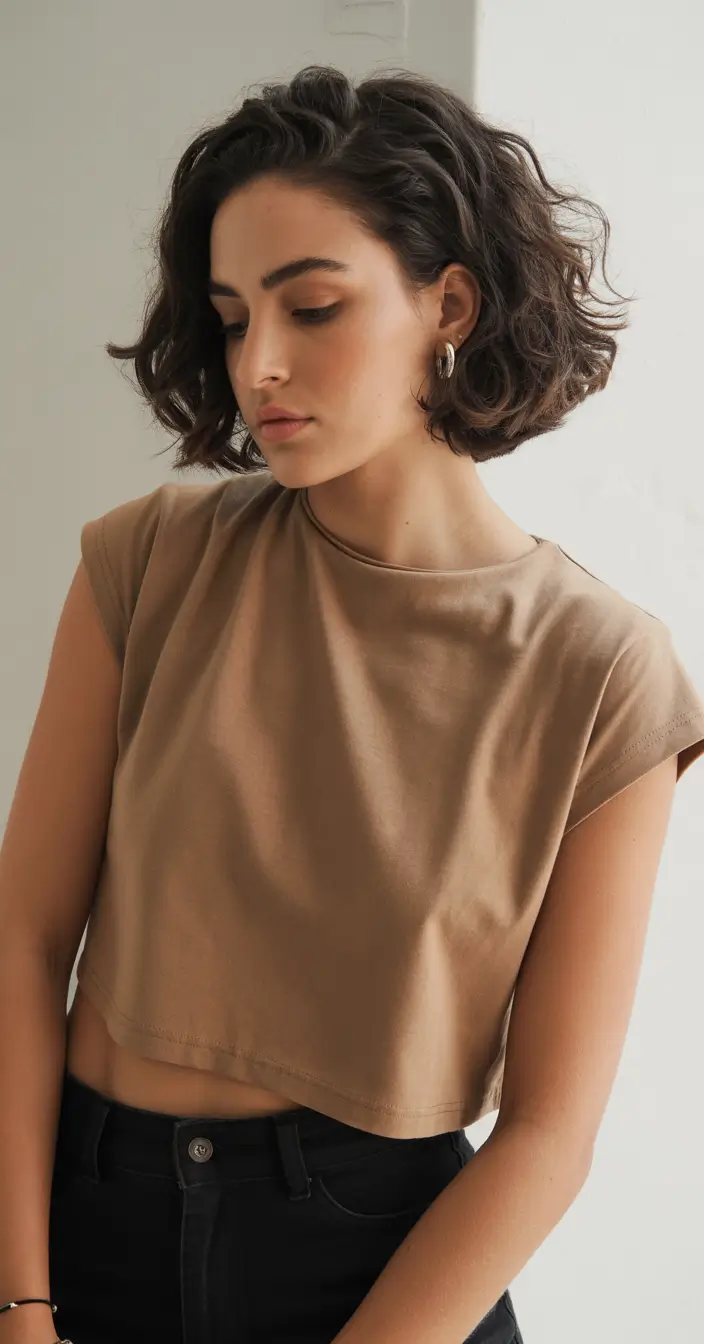 amazing spring short hairstyles 2026 Natural Textured Curly Bob
