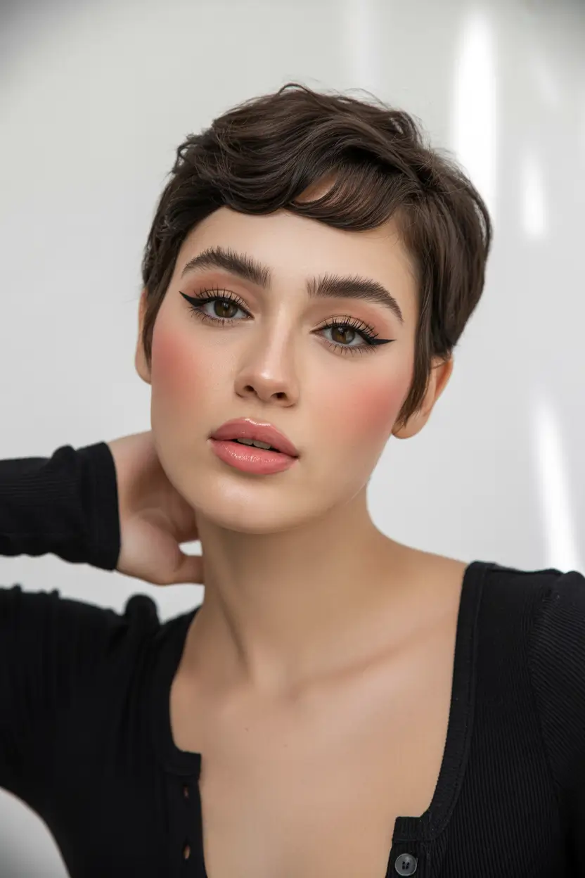 amazing spring short hairstyles 2026 Modern Textured Pixie With Volume