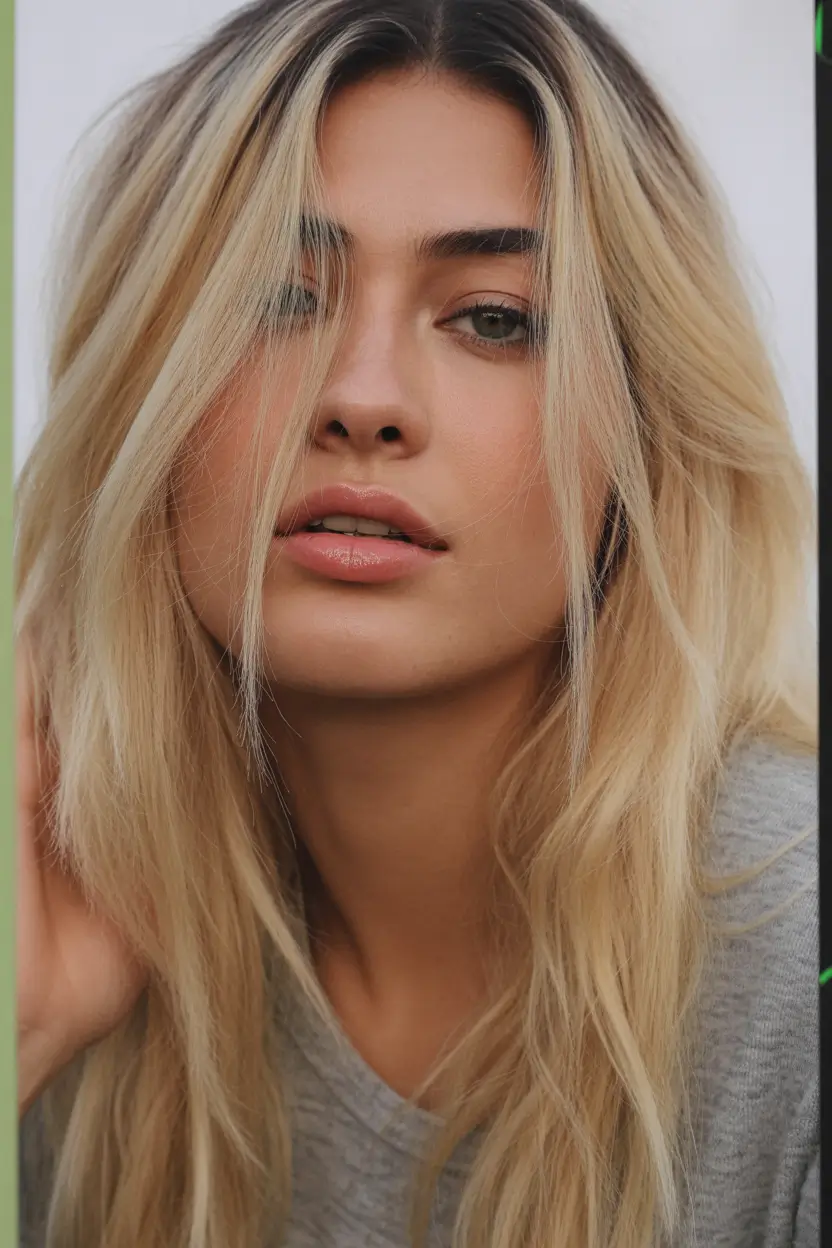 best spring haircuts for diamond face shape 2026 Ultra Soft Long Layers with Airy Face Framing