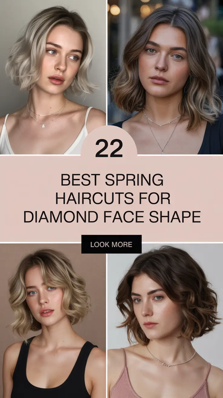 Best Spring Haircuts for Diamond Face Shape 2026: Flattering Cuts That Truly Transform