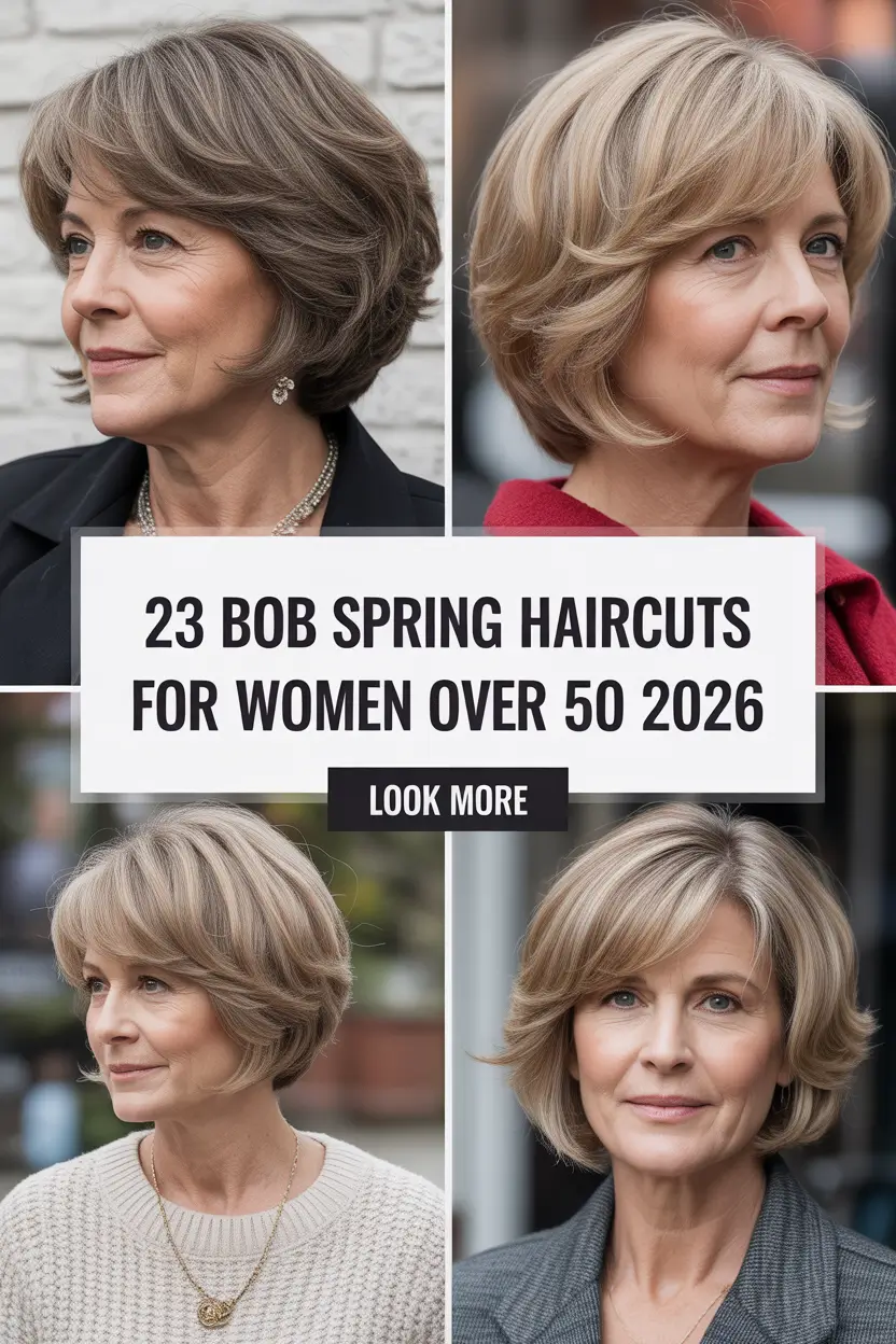 Bob Spring Haircuts for Women Over 50 2026: Fresh Layered Ideas That Instantly Lift Your Look
