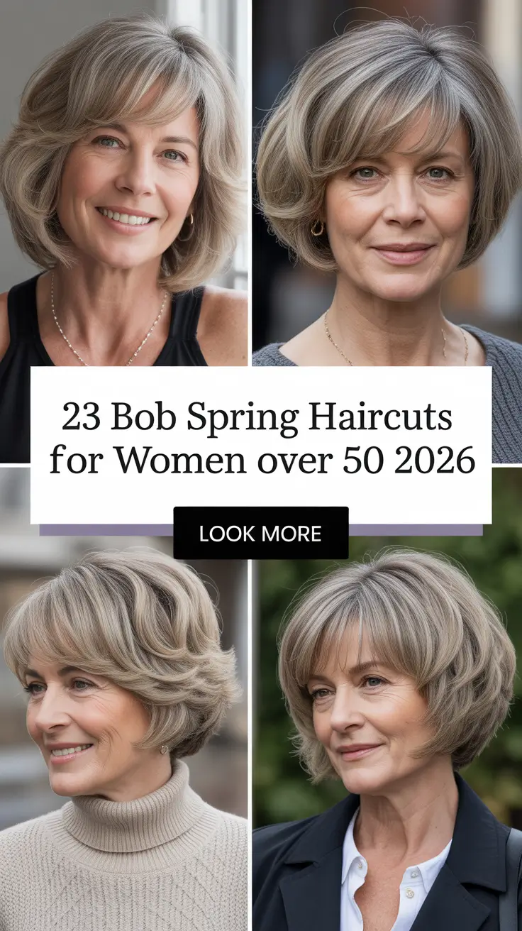 Bob Spring Haircuts for Women Over 50 2026: Fresh Layered Ideas That Instantly Lift Your Look