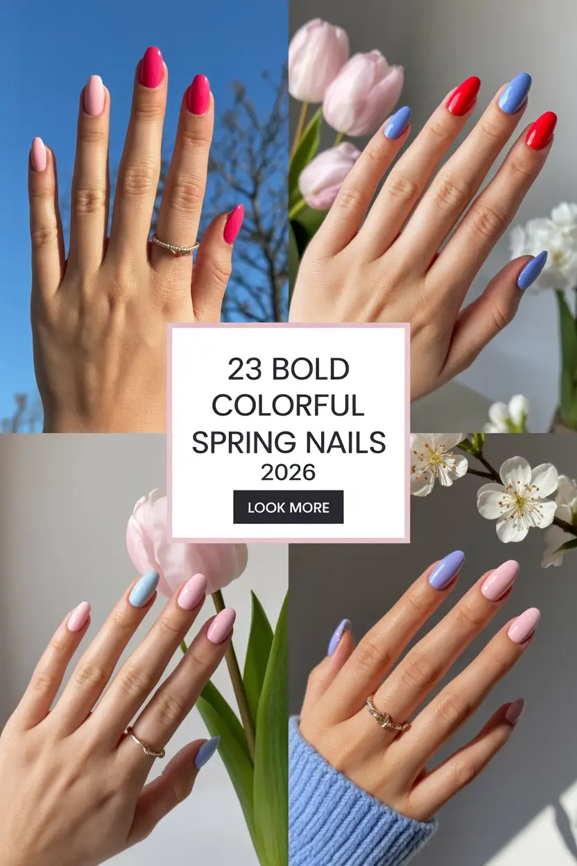 Bold Colorful Spring Nails 2026: Bright Trend Ideas & Fresh Inspo