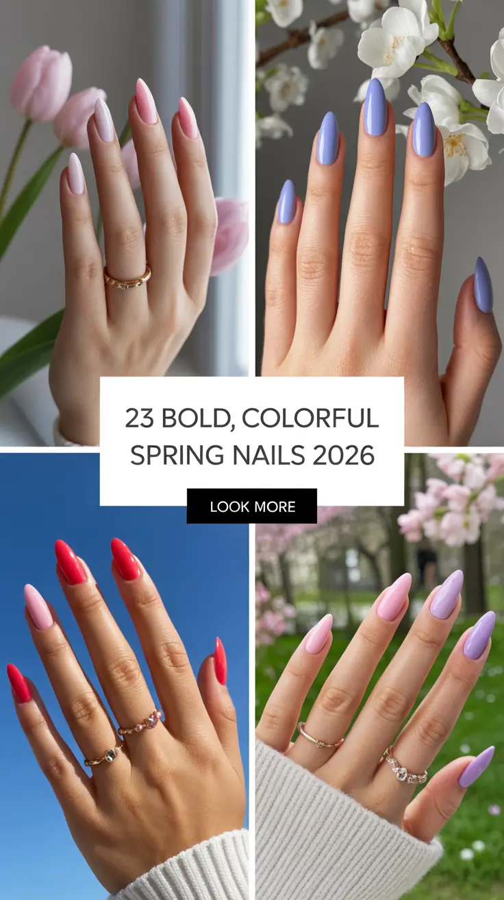 Bold Colorful Spring Nails 2026: Bright Trend Ideas & Fresh Inspo