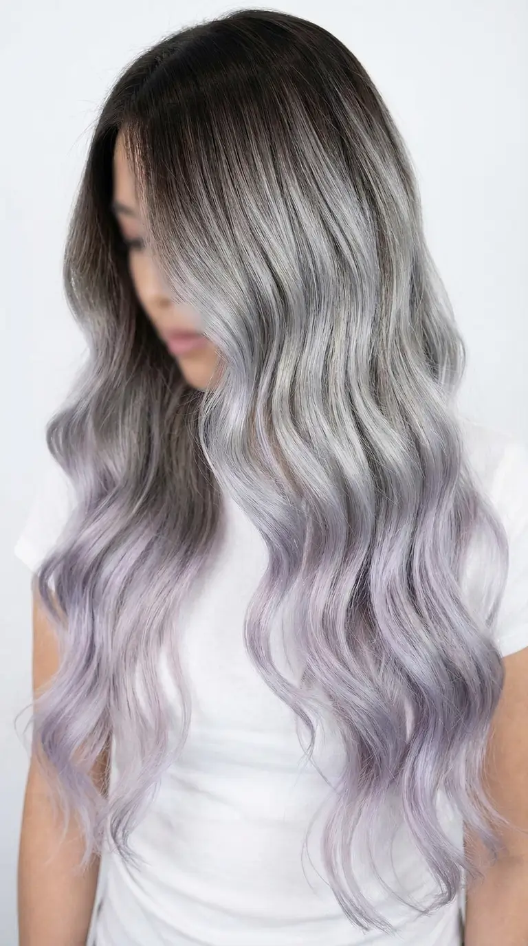 spring hair color trends 2026 Silver Violet Cloud Lengths