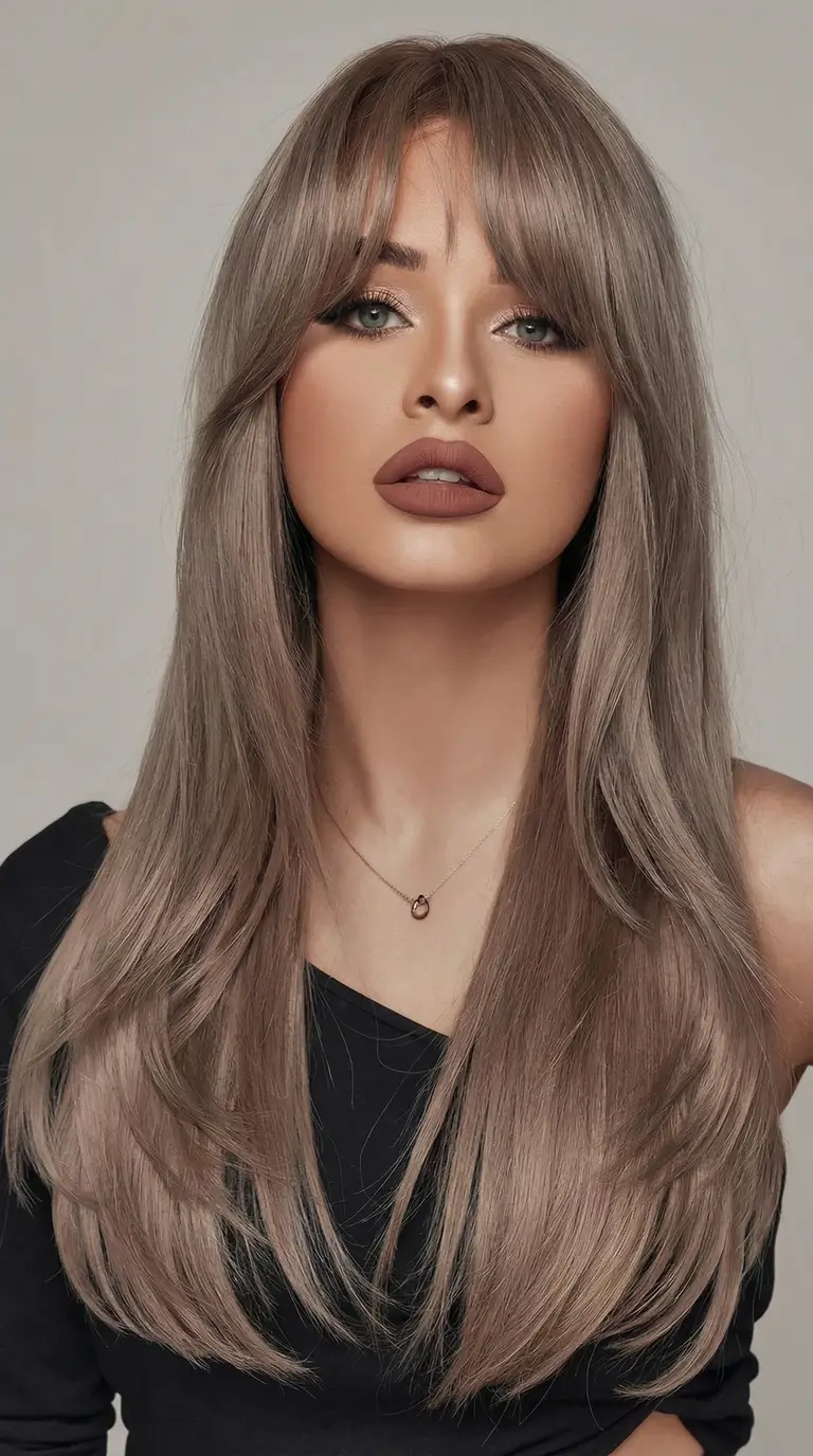 spring hair color trends 2026 Smoky Mushroom Blonde Layers