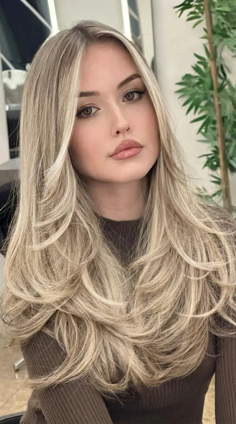 spring hair color trends 2026 Layered Soft Gold Flare