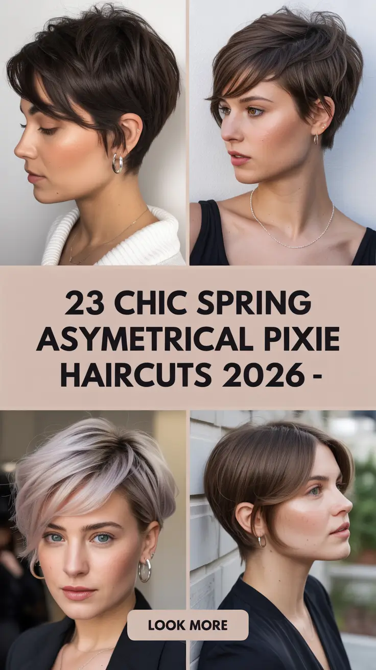 Chic Spring Asymmetrical Pixie Haircuts 2026: The Bold Short Styles Everyone Will Save