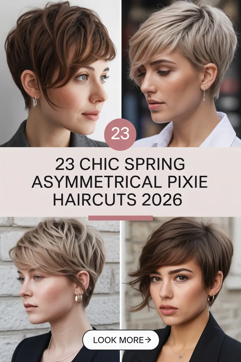 Chic Spring Asymmetrical Pixie Haircuts 2026: The Bold Short Styles Everyone Will Save