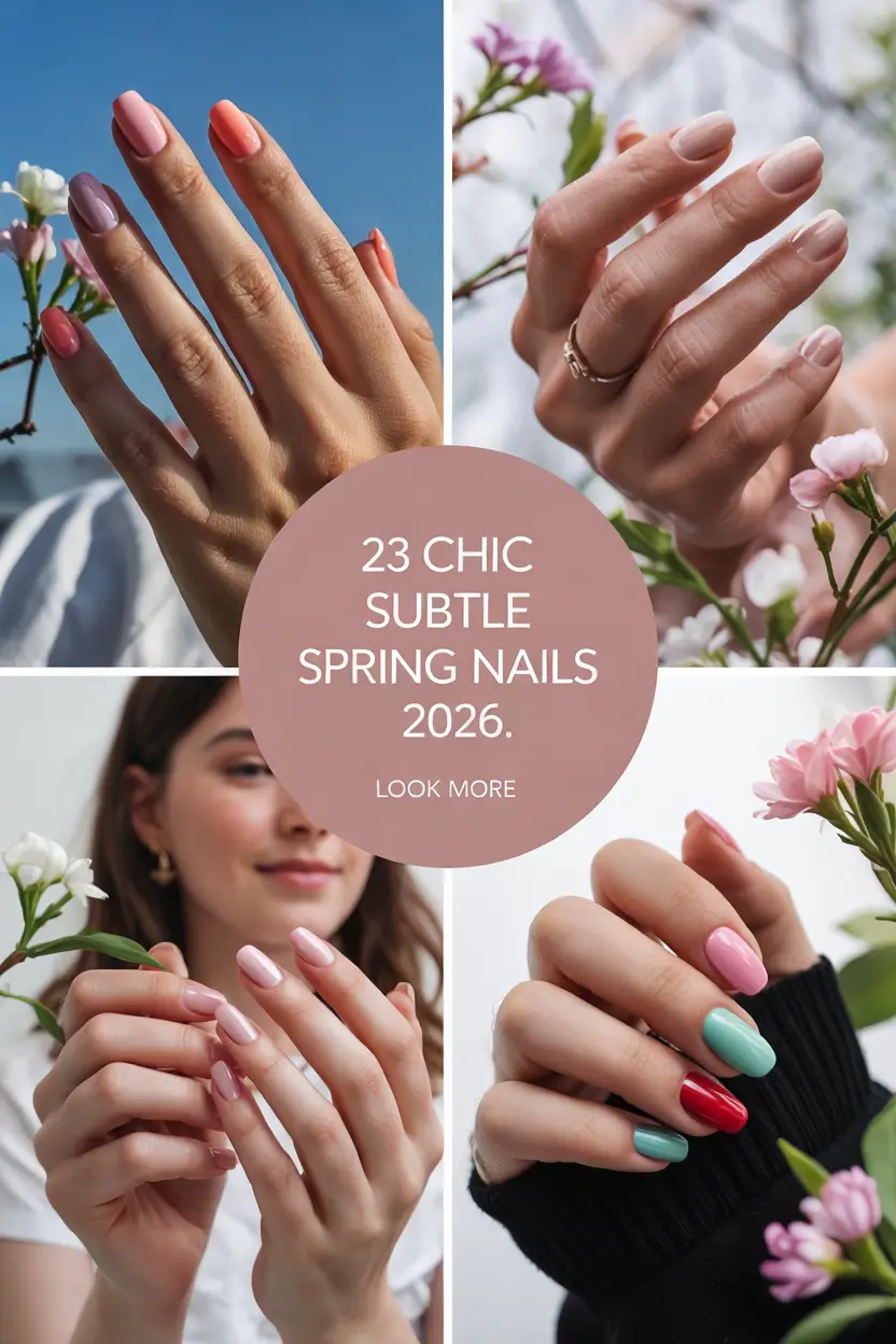 Chic Subtle Spring Nails 2026: Elegant Minimal Designs You’ll Want to Save