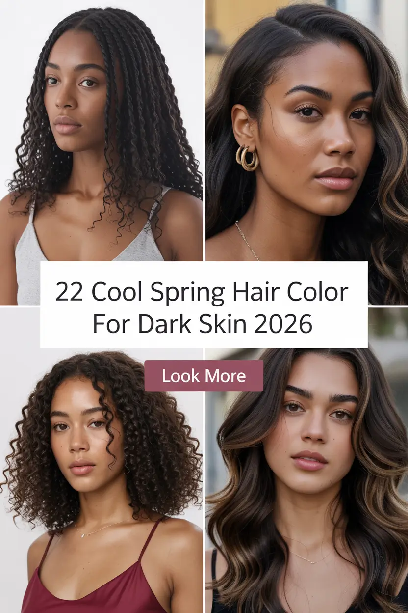 Cool Spring Hair Color for Dark Skin 2026: Fresh Ideas & Trends for Women