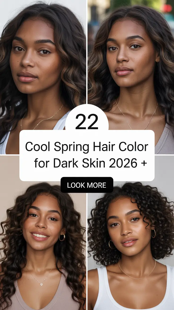 Cool Spring Hair Color for Dark Skin 2026: Fresh Ideas & Trends for Women