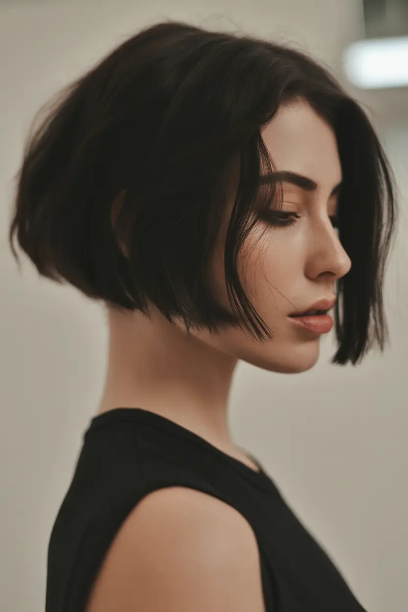 dreamy spring bob haircut 2026 Soft Undercut Inspired Short Bob With Airy Volume