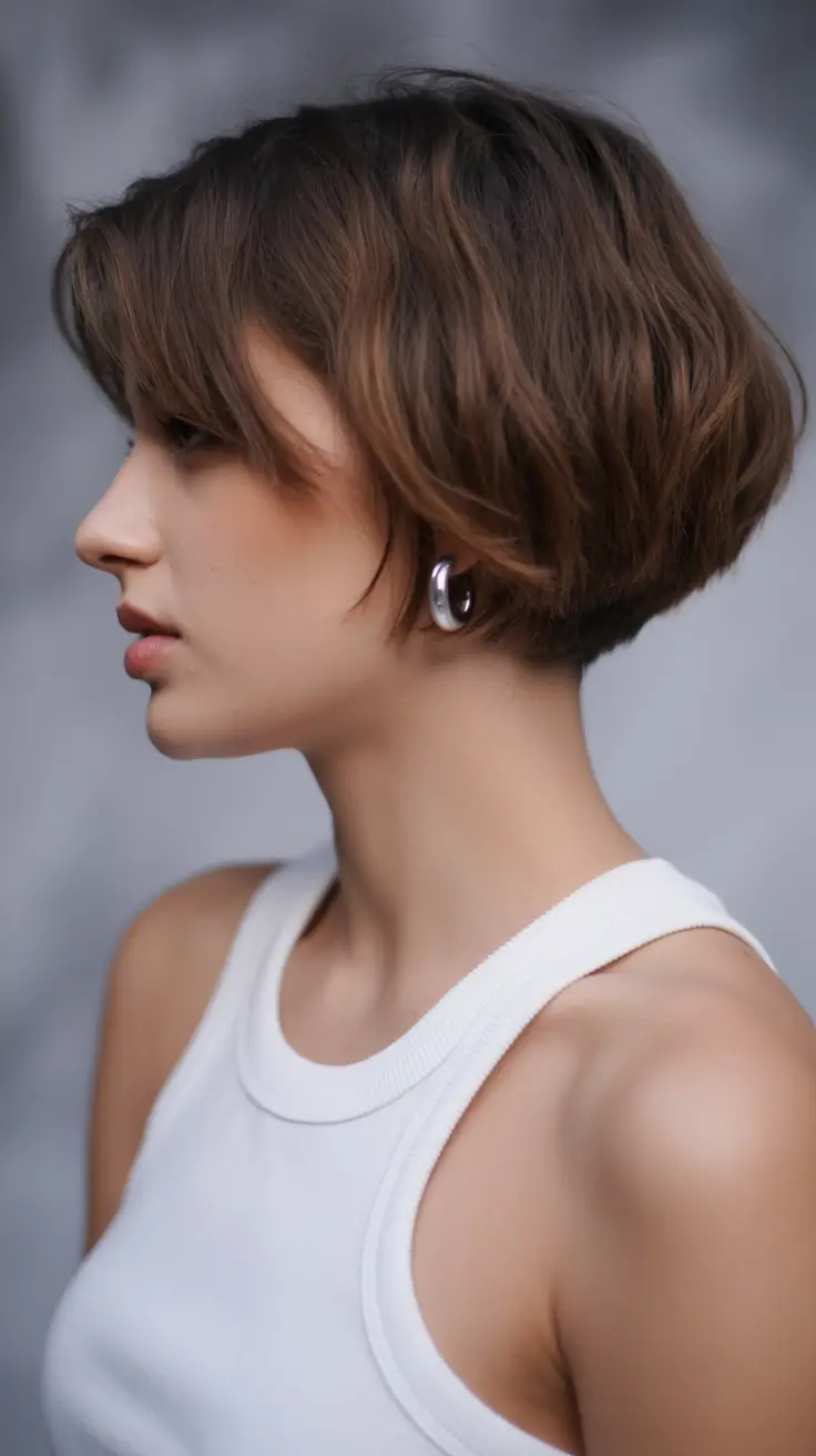 dreamy spring bob haircut 2026 Short Layered Bob With Side Texture And Micro Movement