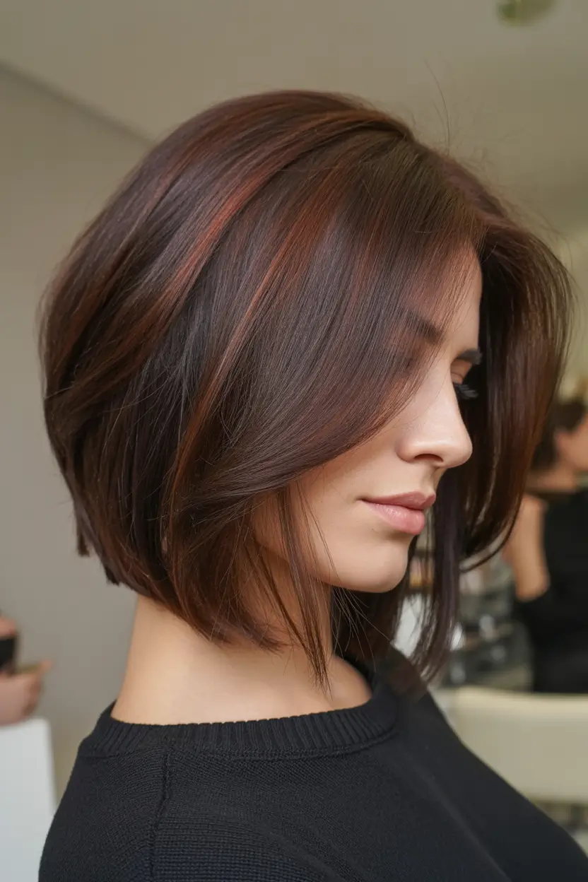dreamy spring bob haircut 2026 Layered Brunette Bob With Dimensional Spring Highlights