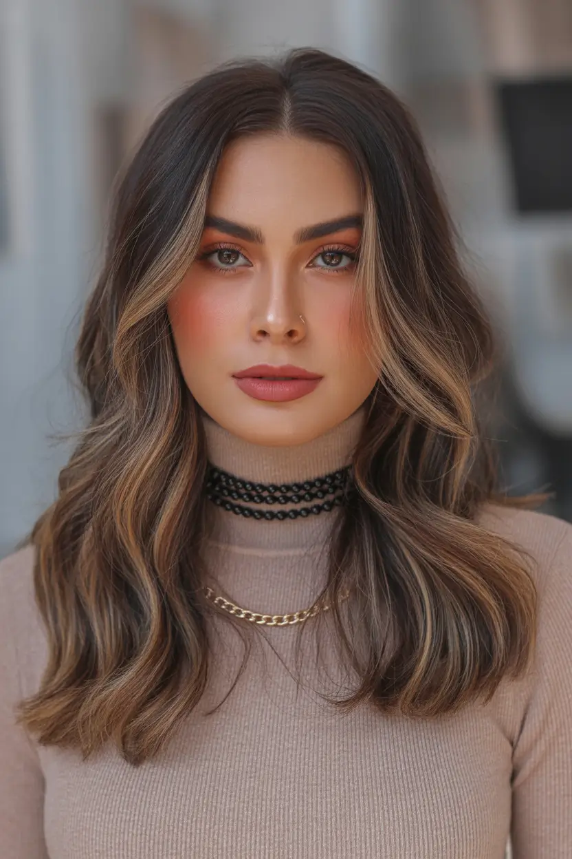 dreamy spring hair color warm skin tone 2026 Soft Mocha Contour with Golden Lift