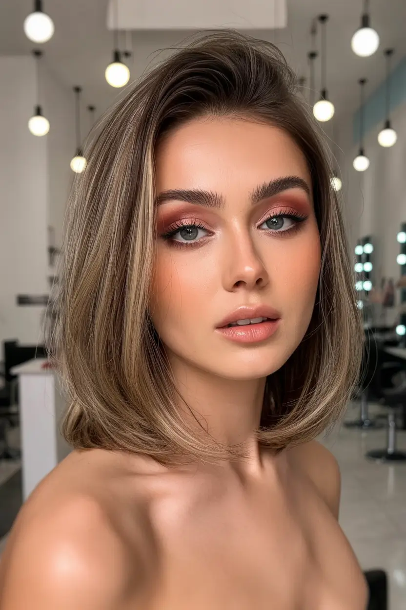 dreamy spring mid length haircut 2026 Polished Soft Bob With Lived In Volume