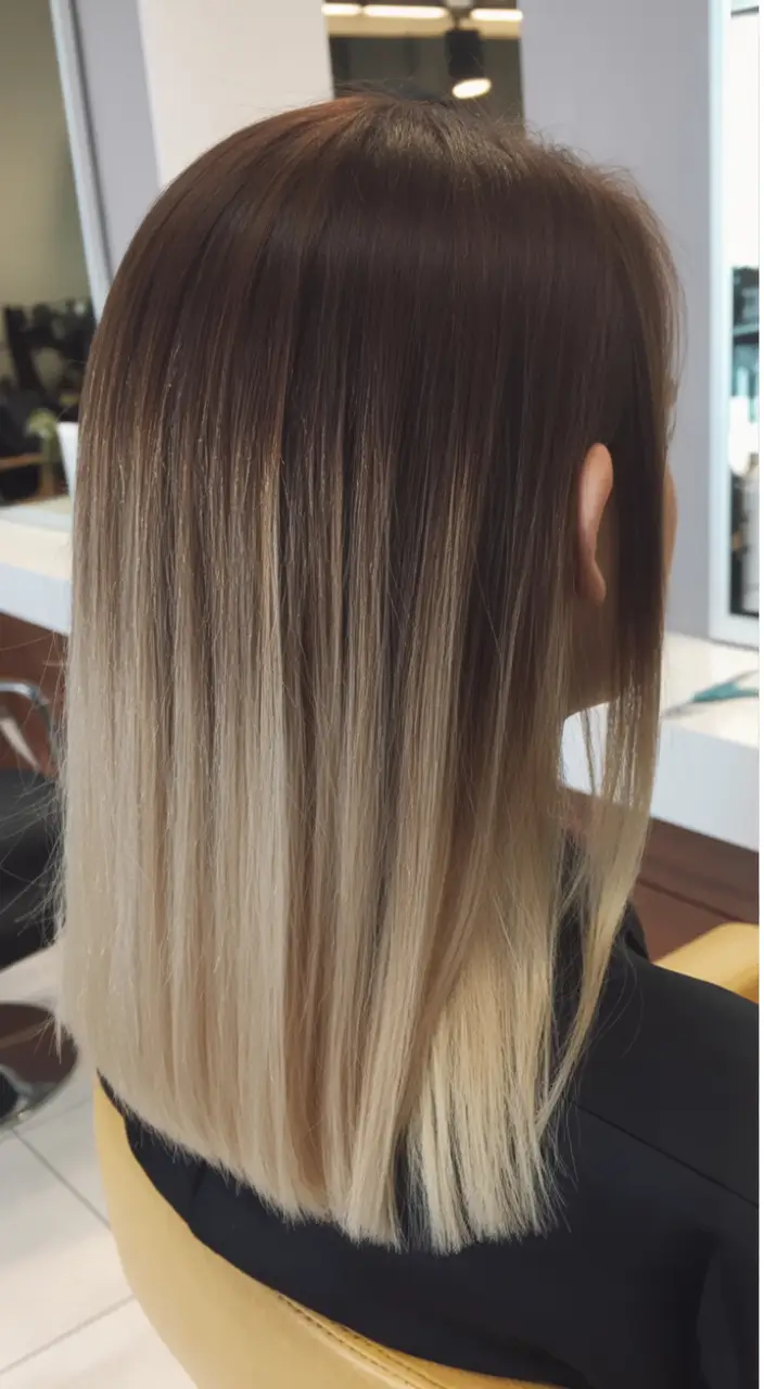 dreamy spring mid length haircut 2026 Sleek Ombre Mid Length Cut With Precision Ends