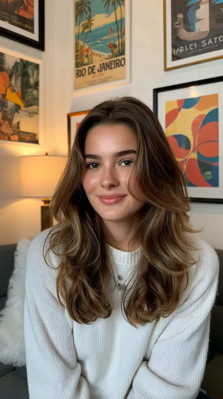 dreamy spring mid length haircut 2026 Soft Romantic Layers With Natural Volume