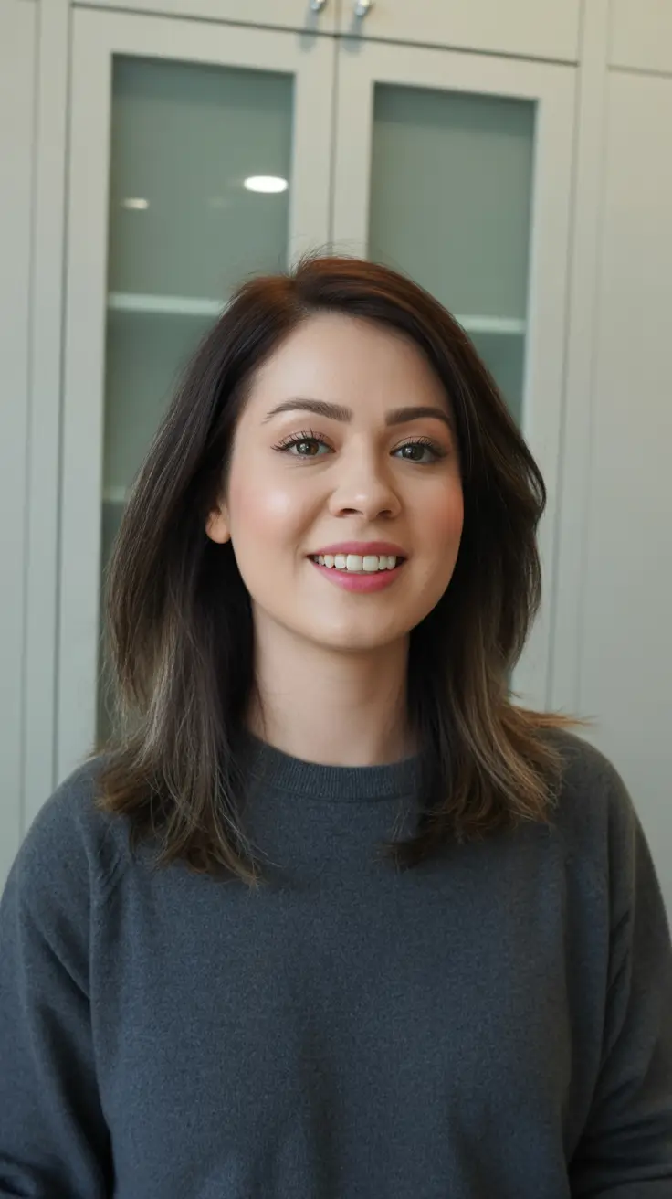 dreamy spring mid length haircut 2026 Soft Everyday Mid Length Cut With Subtle Layers