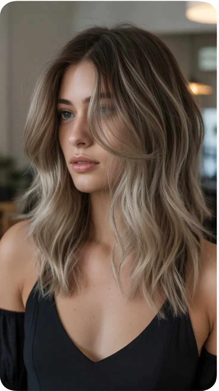 dreamy spring mid length haircut 2026 Soft Blonde Melt With Airy Mid Length Layers