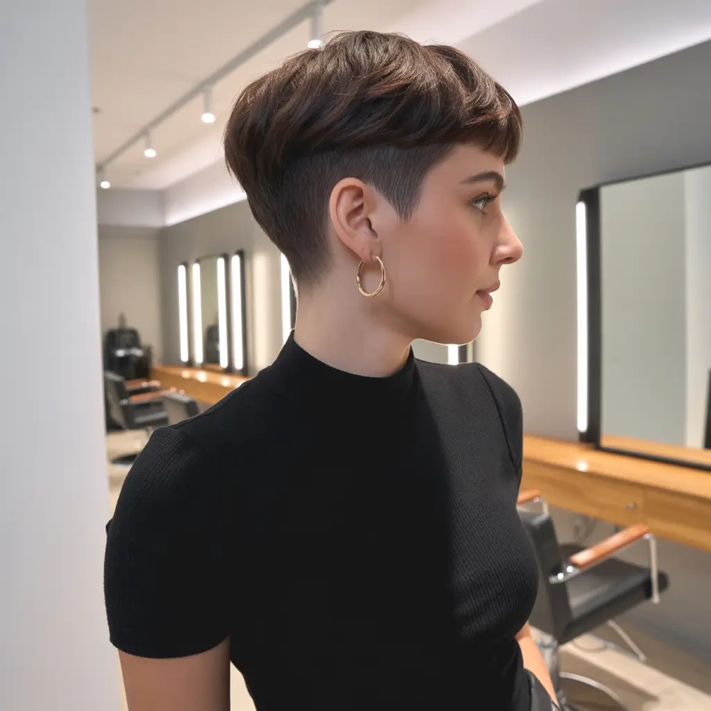 dreamy spring short haircut 2026 Modern Sculpted Pixie with Tapered Undercut