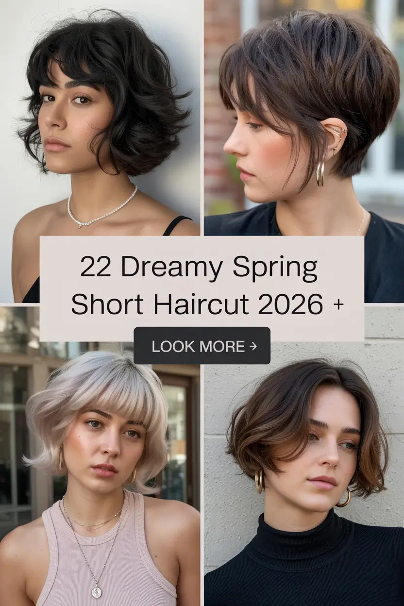 Dreamy Spring Short Haircut 2026: Fresh, Feminine & Effortless Ideas for the New Season