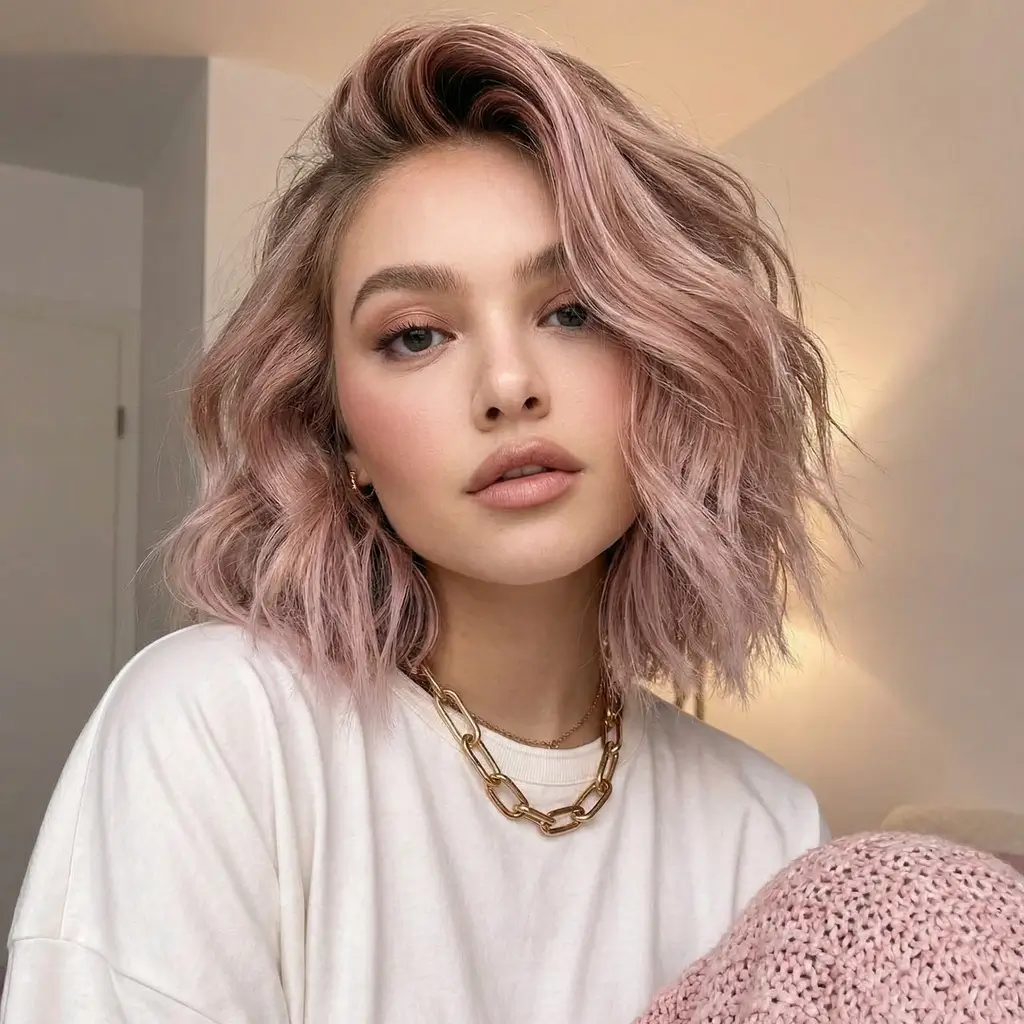 effortless spring hair trends 2026 Soft Rose Waves for a Fresh Spring Reset
