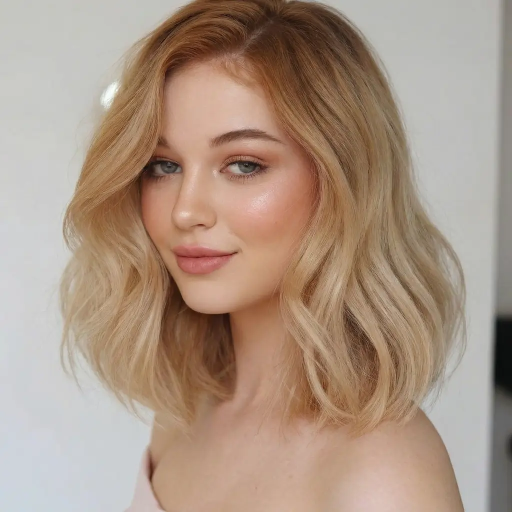 effortless spring hair trends 2026 Golden Soft Bob That Brightens Every Spring Morning