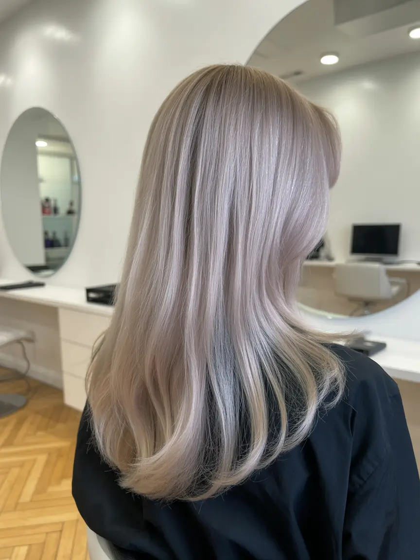 elegant spring blonde hair color designs 2026 Soft Pearl Blonde With Gentle Movement