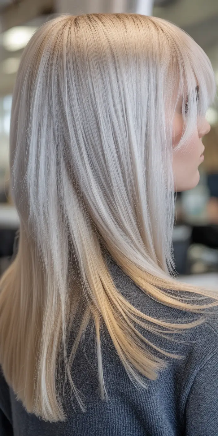 elegant spring blonde hair color designs 2026 Platinum Layers With Bright Softness