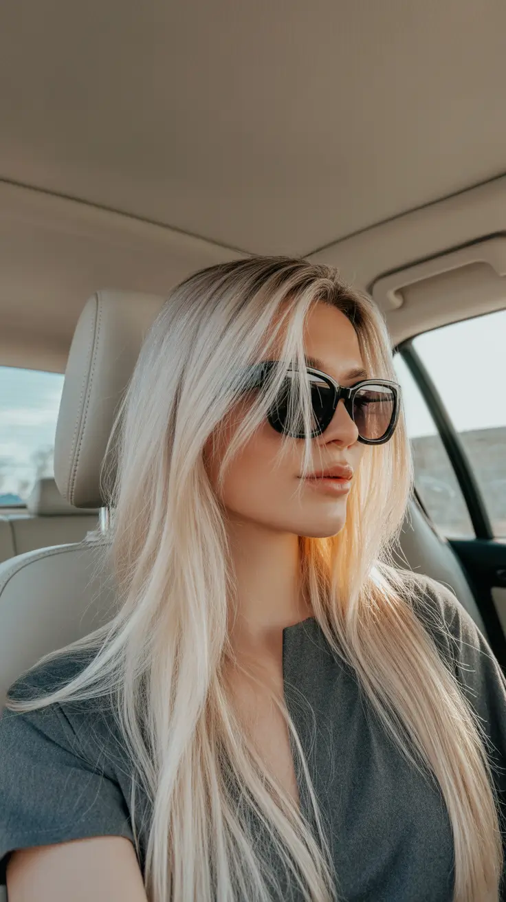 elegant spring blonde hair color designs 2026 Sunlit Vanilla Blonde With Effortless Length