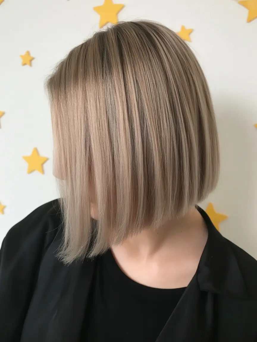 elegant spring blonde hair color designs 2026 Chic Blended Blonde Bob With Clean Lines