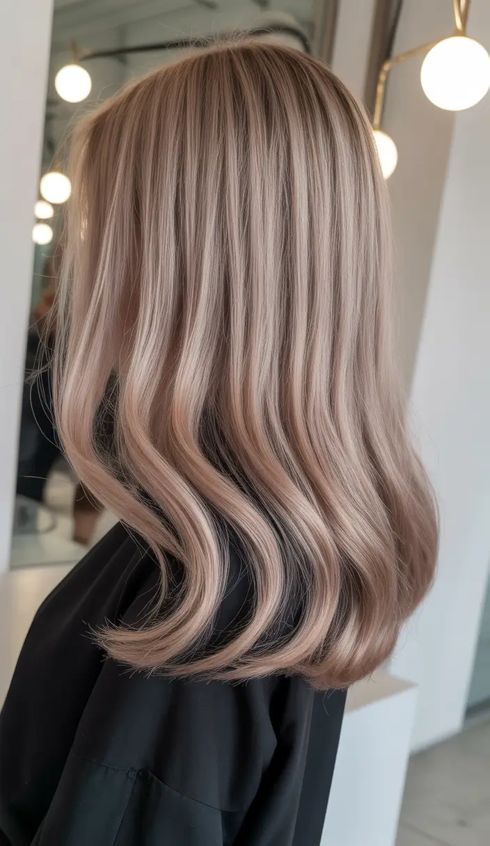 elegant spring blonde hair color designs 2026 Muted Beige Blonde With Velvet Waves