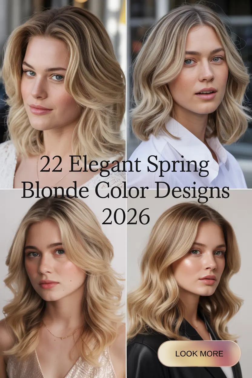 Elegant Spring Blonde Hair Color Designs 2026: Bright & Soft Trends for the New Season
