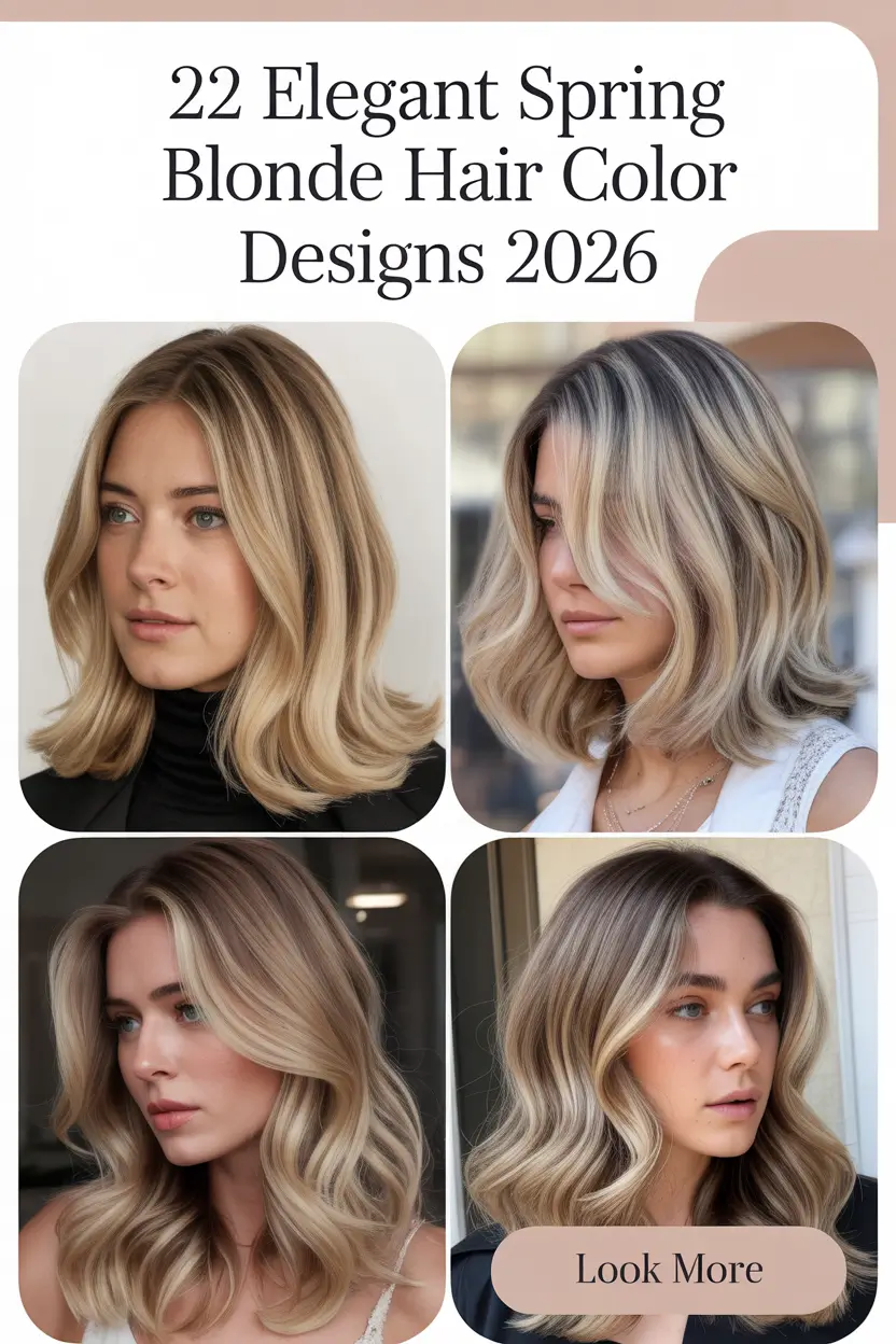 Elegant Spring Blonde Hair Color Designs 2026: Bright & Soft Trends for the New Season