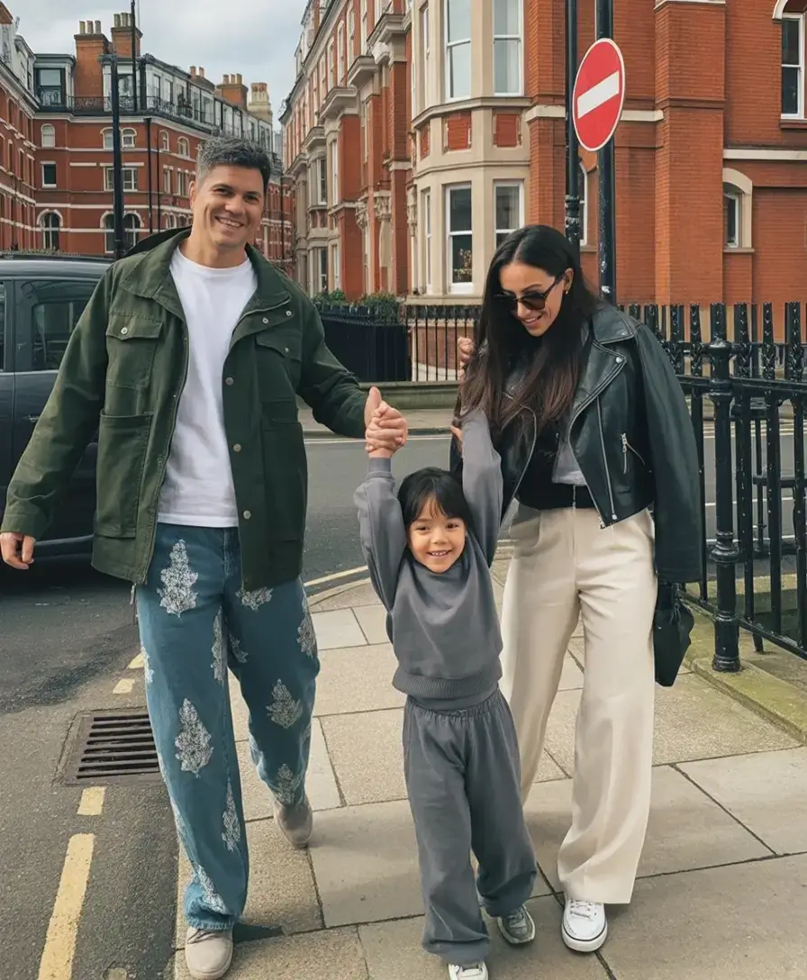 spring family pictures outfits Urban casual layers with playful spring energy