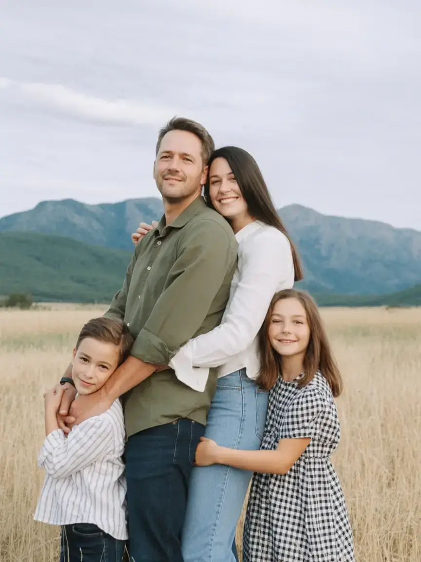spring family pictures outfits Earthy tones and soft prints for countryside spring warmth