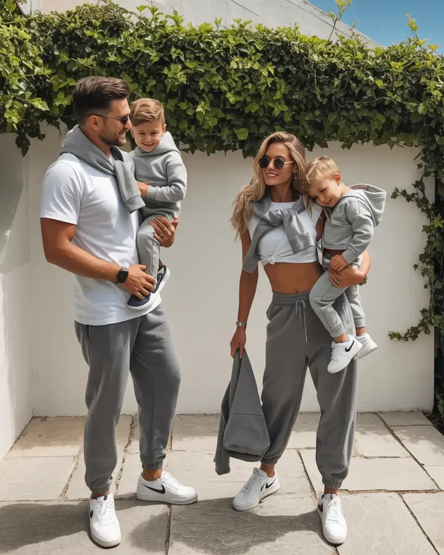 spring family pictures outfits Sporty matching sets for casual family energy