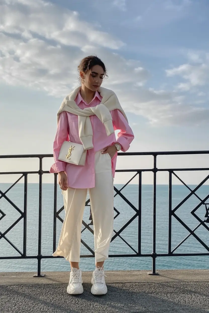 essential spring work outfits 2026 Coastal Pink and Cream with Spring Breeze Energy