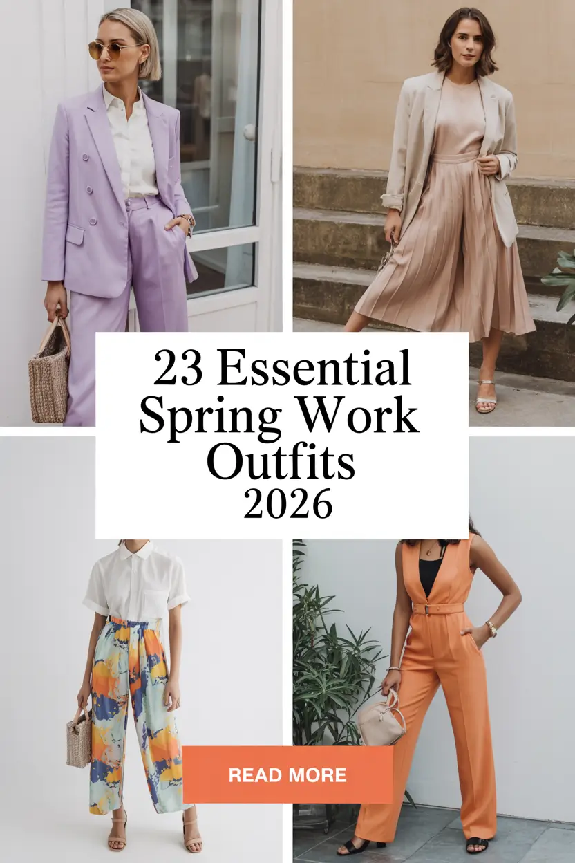 Essential Spring Work Outfits 2026: Chic & Light Office Inspo for the Season