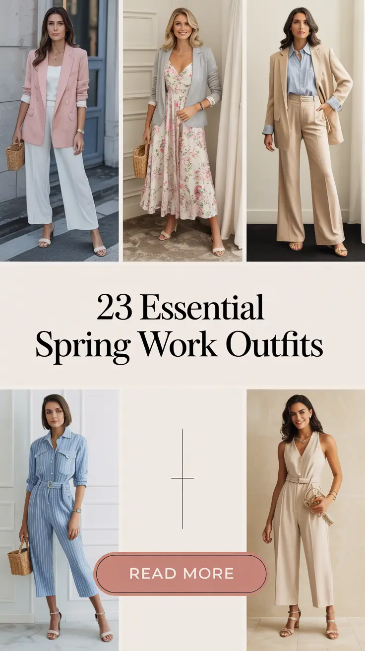 Essential Spring Work Outfits 2026: Chic & Light Office Inspo for the Season