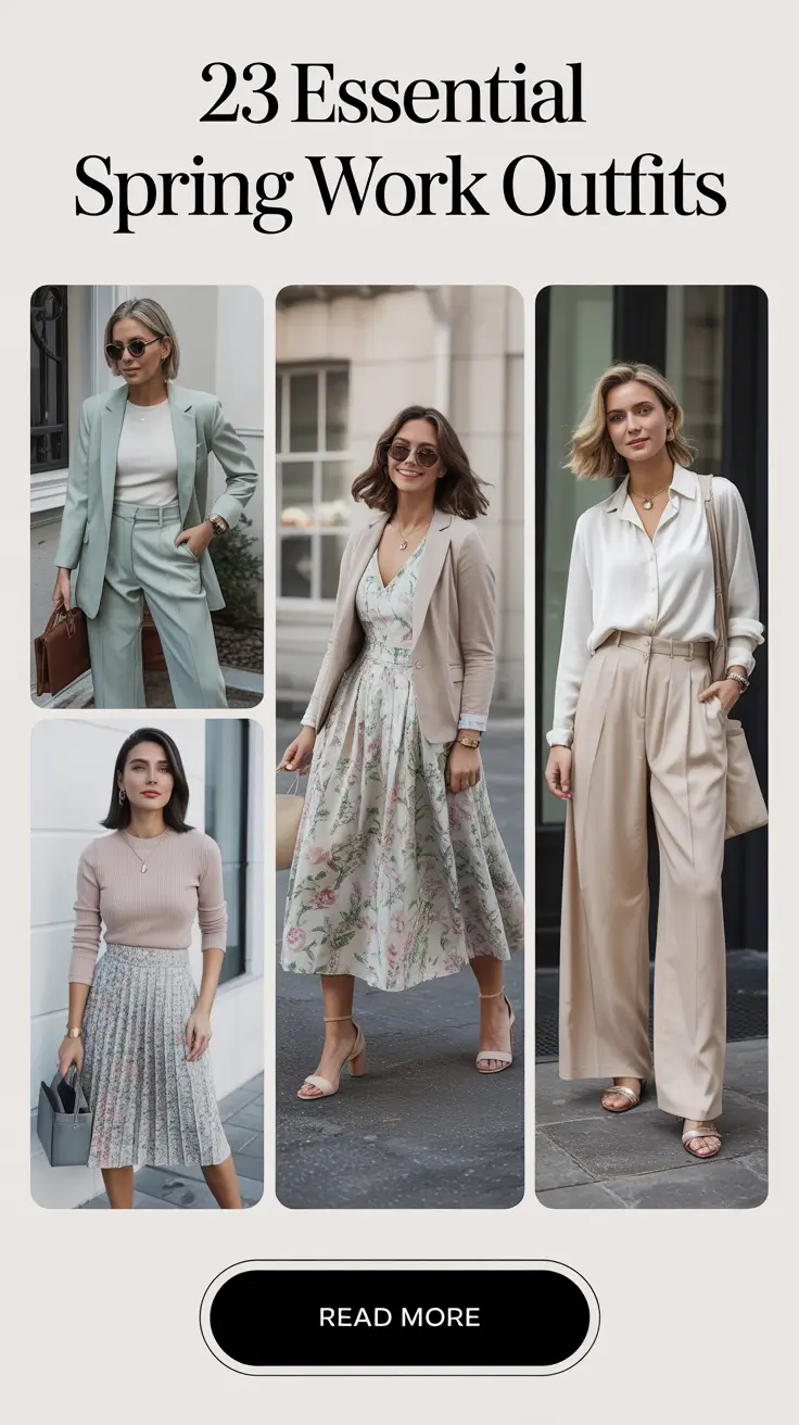 Essential Spring Work Outfits 2026: Chic & Light Office Inspo for the Season