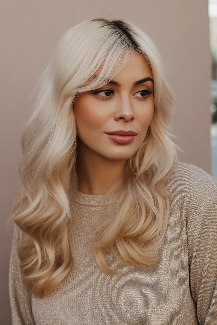flawless spring hair color for brown skin 2026 Soft Pearl Blonde With Gentle Spring Brightness