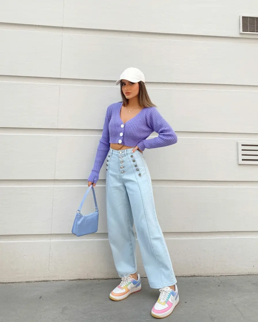 modern spring transition outfits 2026 style Playful Pastel Sportiness for Everyday Movement