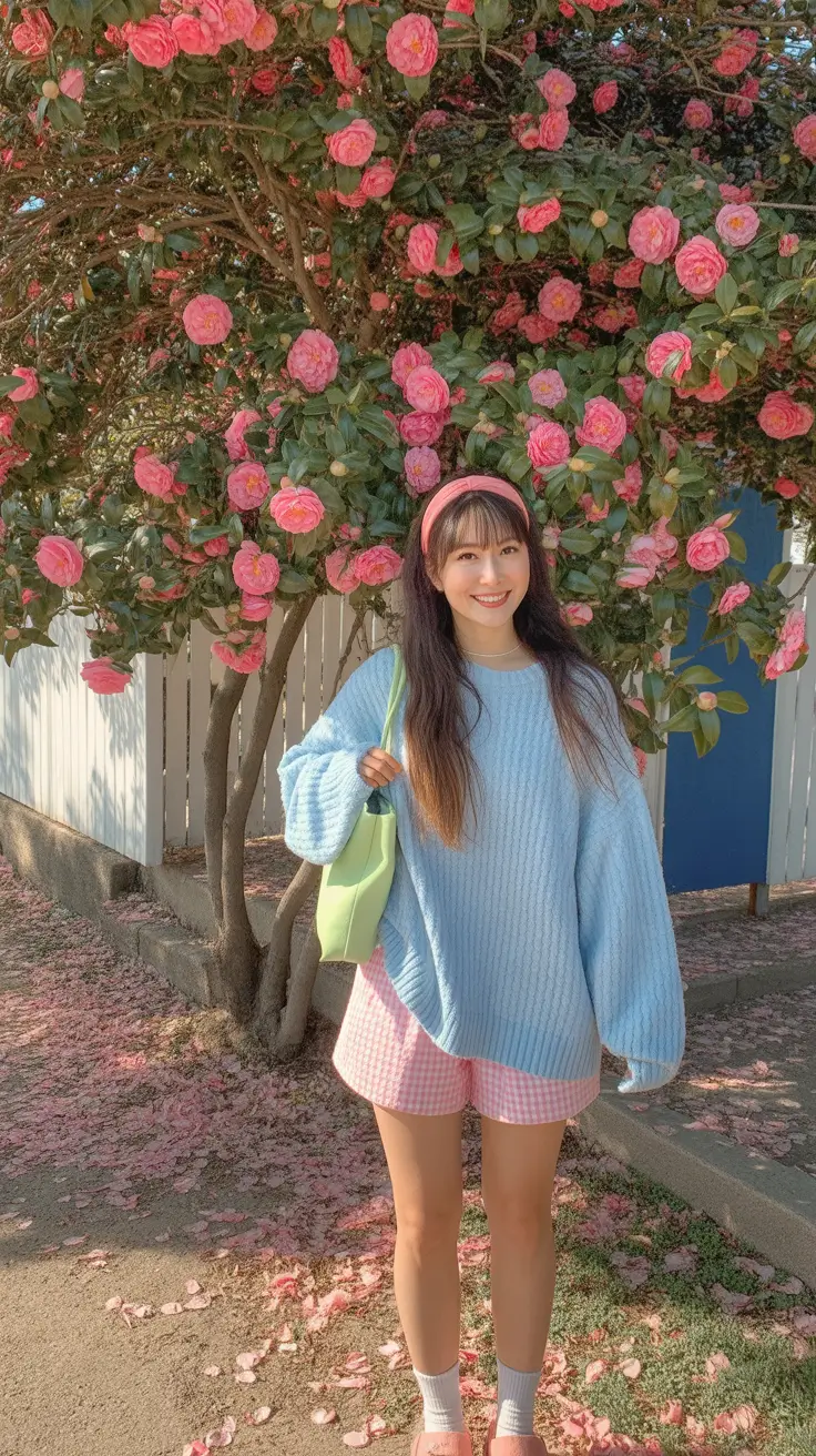 modern spring transition outfits 2026 style Pastel Softness with a Whimsical Spring Touch