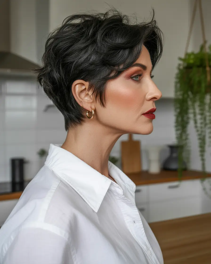 natural spring haircuts for women over 60 2026 Soft Textured Pixie With Natural Volume
