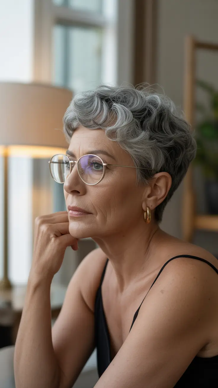 natural spring haircuts for women over 60 2026 Short Curly Crop With Airy Definition