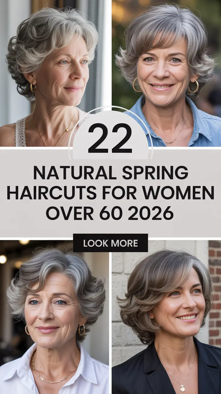 Natural Spring Haircuts for Women Over 60 2026: Fresh, Soft & Effortless Styles