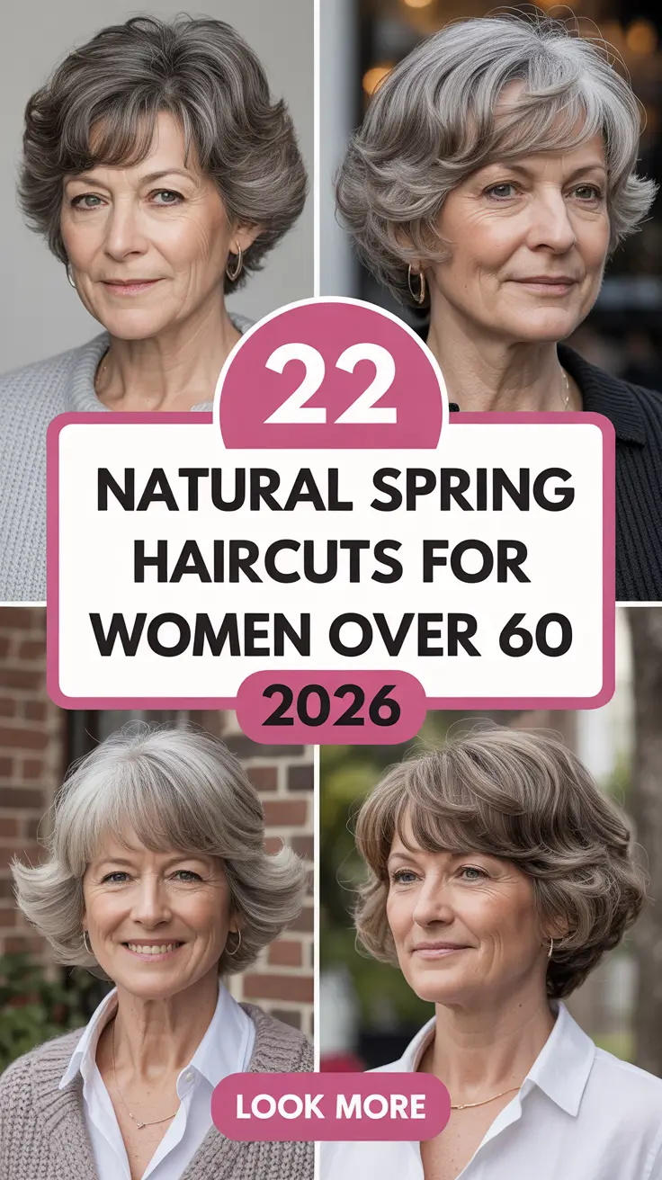 Natural Spring Haircuts for Women Over 60 2026: Fresh, Soft & Effortless Styles